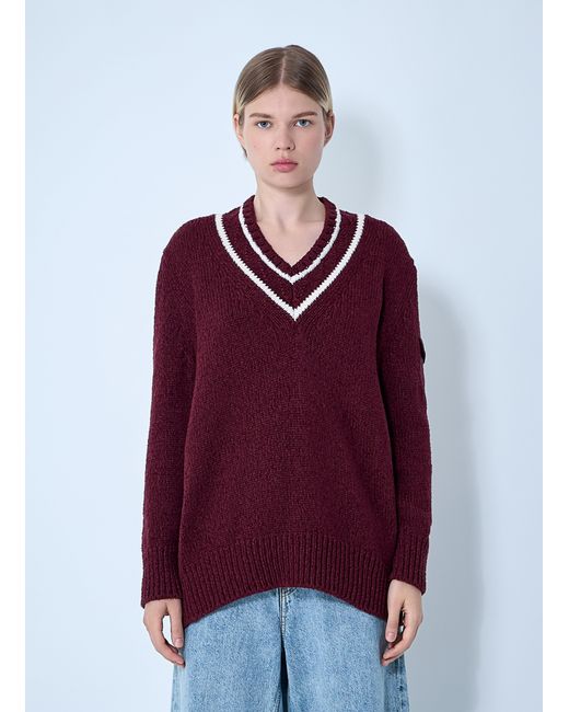 Moncler Red Wool Sweater