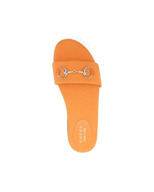 Gucci Orange Flip-Flops & Slides