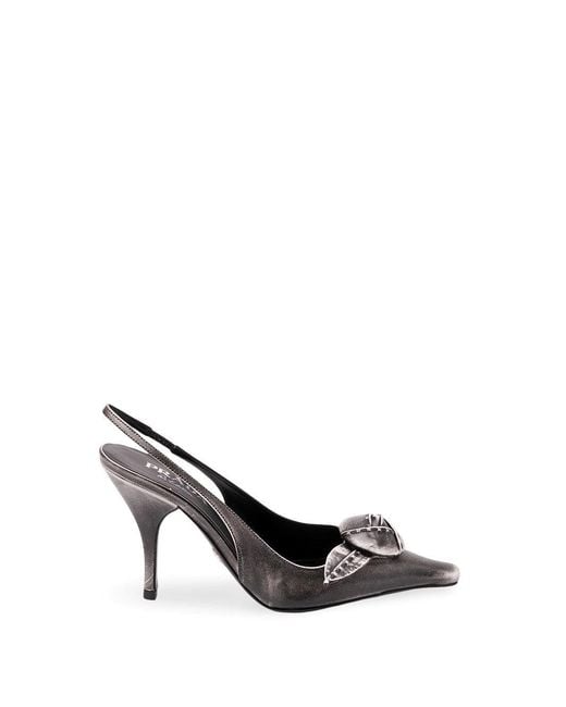 Prada White Leather Slingback Pumps