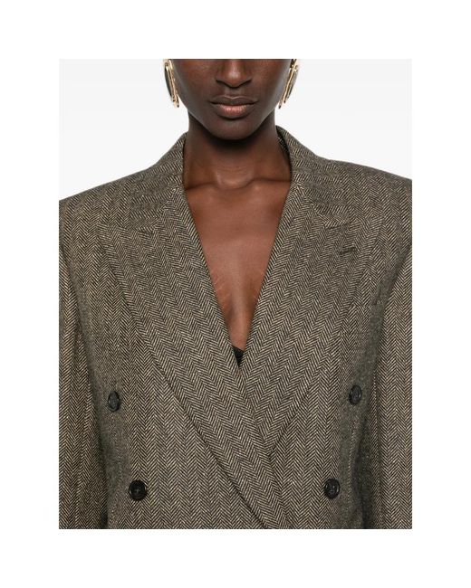 Saint Laurent Brown Jackets