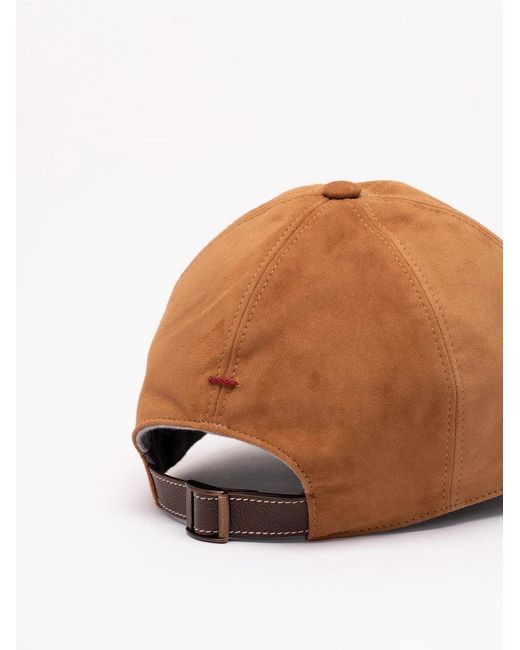 Brunello Cucinelli Brown Baseball Cap for men