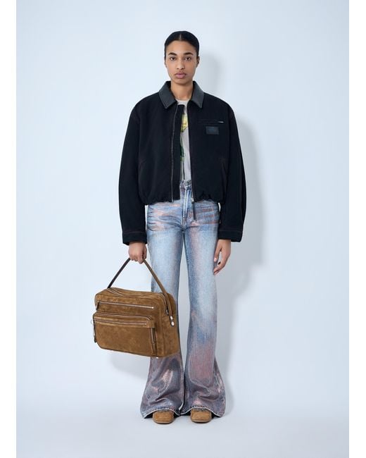 Acne Blue Bomber Blouson