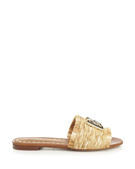 Dolce & Gabbana Women's Natural Raffia Slipper