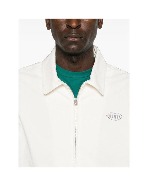 KENZO White Jackets for men