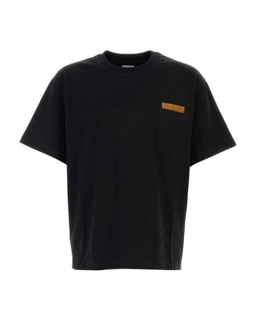 Bottega Veneta Black T-Shirt With Logo for men