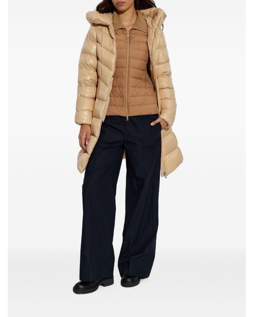 Moncler Natural Marusse Long Down Jacket