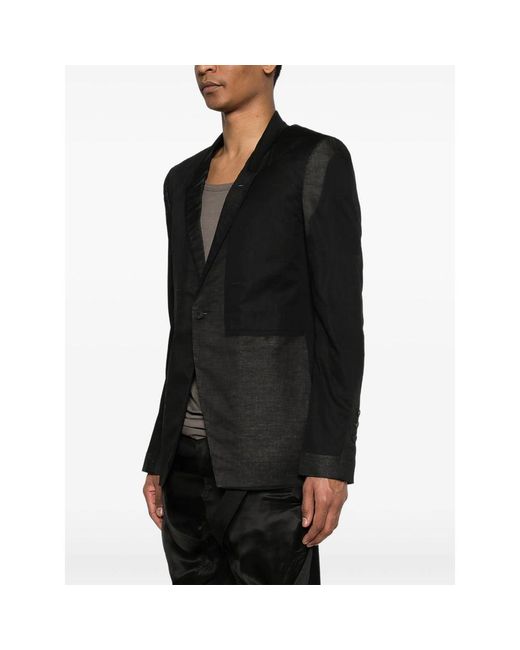 Rick Owens Black Jackets for men