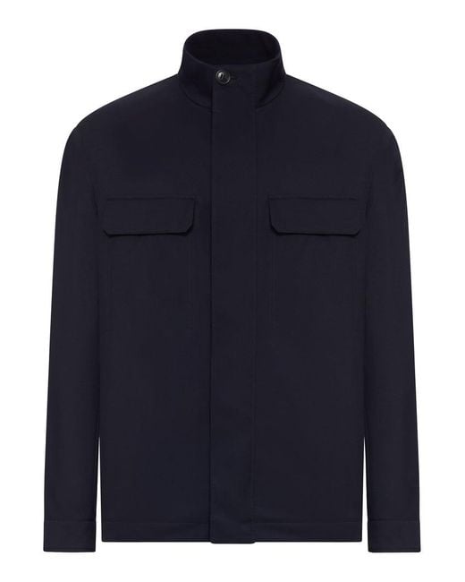 Zegna Blue Field Jacket for men