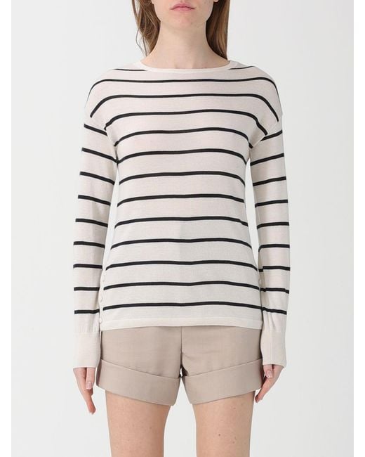 Max Mara Natural Striped Cashmere And Silk Pullover for men