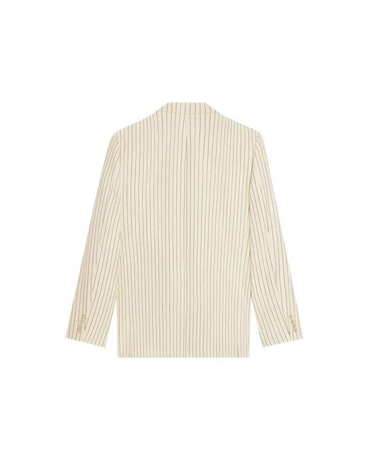 Céline Natural Wool Striped Blazer for men