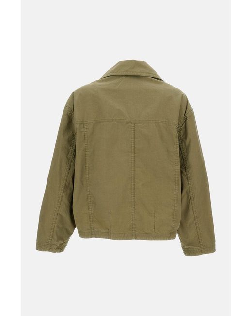 Fay Green 3 Ganci Cotton Canvas Jacket