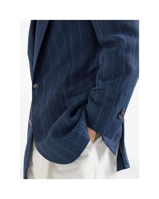 Brunello Cucinelli Blue Jackets for men