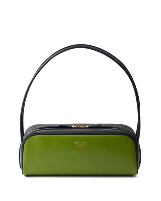 Prada Green Swing Leather Shoulder Bag