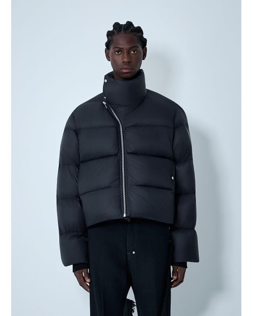 Rick Owens Blue Turtle Quilted Jacket for men