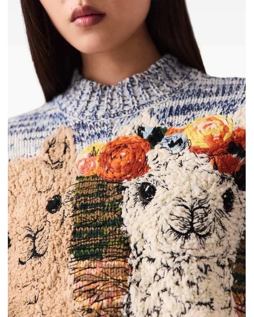 Stella McCartney Multicolor Alpaca-Pattern Sweater
