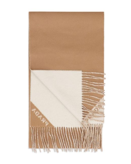 Prada Natural Cashmere Double Scarf