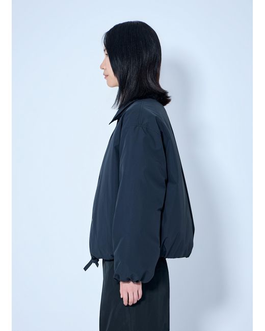 Jil Sander Blue Down Jacket With Collar