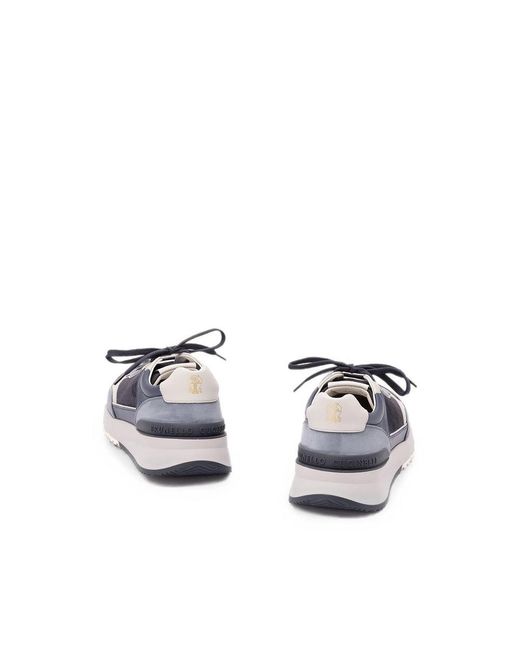 Brunello Cucinelli Blue Trainers for men