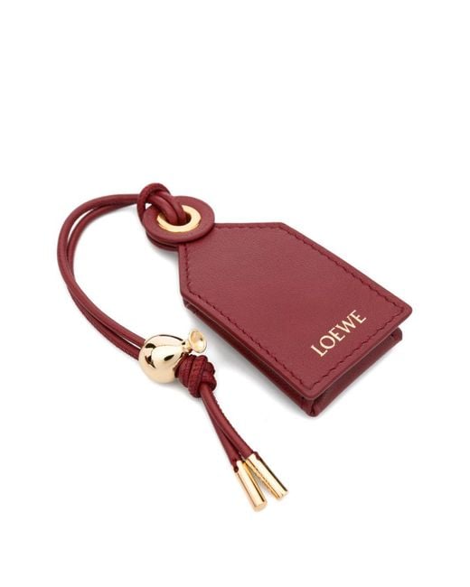 Loewe Red Puzzle Featherlight Mini Leather Handbag