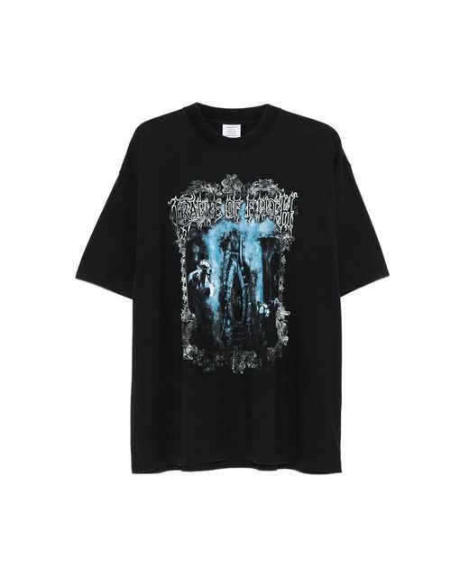 Vetements Men's Black T-Shirts Vests