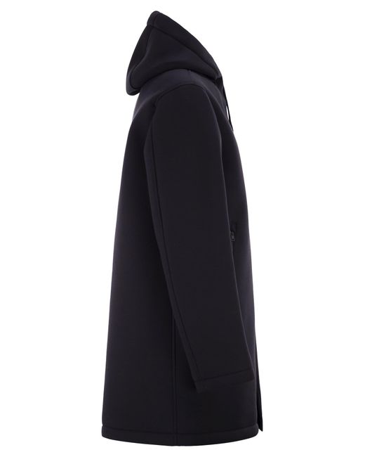 Herno Blue Long 3-Layer Scuba Parka for men