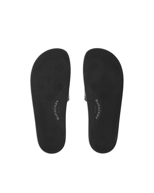 Burberry Black Flip-Flops & Slides for men