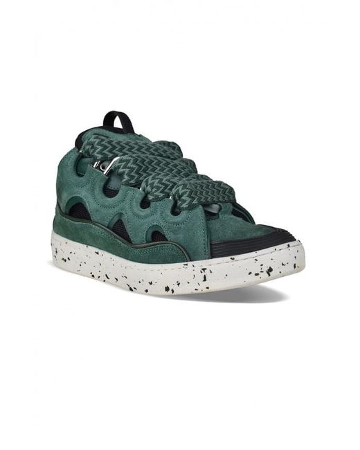 Lanvin Green Curb Sneakers