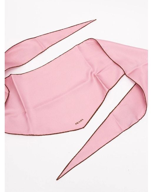 Prada Pink Triangle Foulard