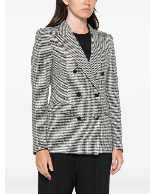 Tagliatore Gray Wool Blend Double-Breasted Jacket