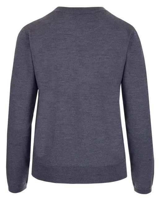A.P.C. Blue Basic Pullover