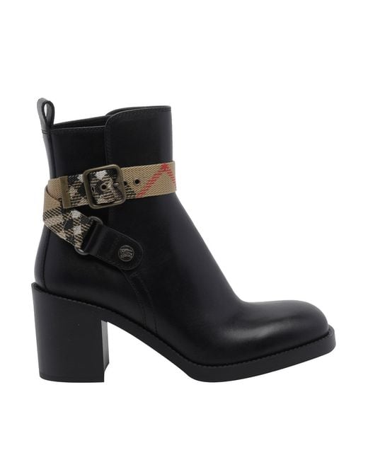 Burberry Black Huntley Pump Booties