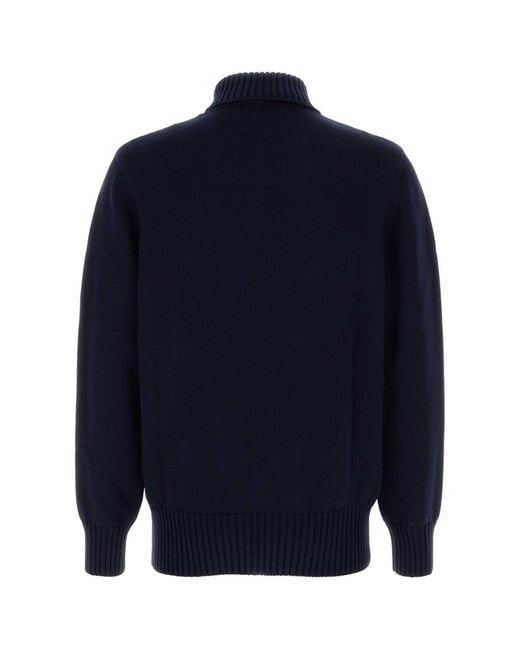 Givenchy Blue Cotton Sweater for men