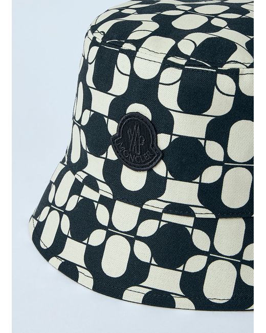 Moncler Blue Printed Bucket Hat