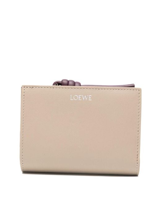 Loewe Natural Knot Leather Compact Wallet