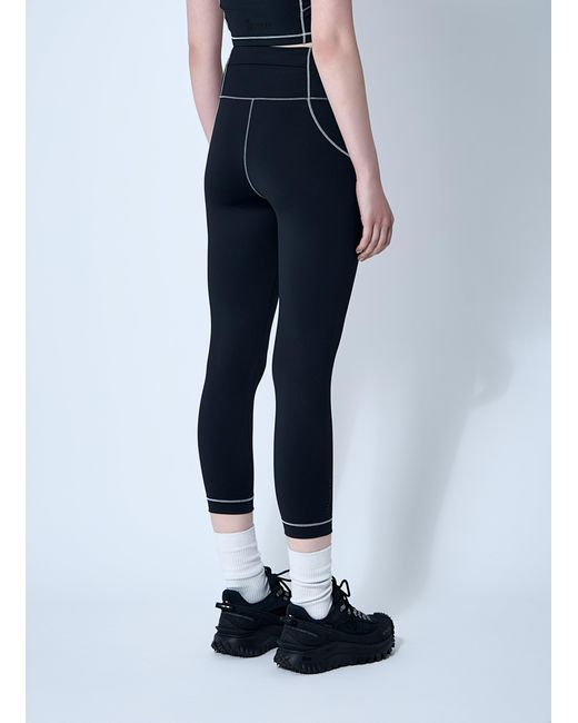 Moncler Blue Logo Patch Leggings