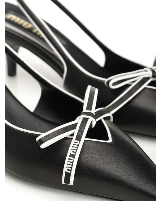 Miu Miu Metallic Slingback Dãcolletã