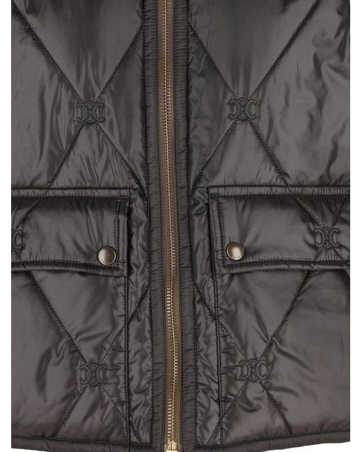 Céline Black Quilted Nylon Jacket