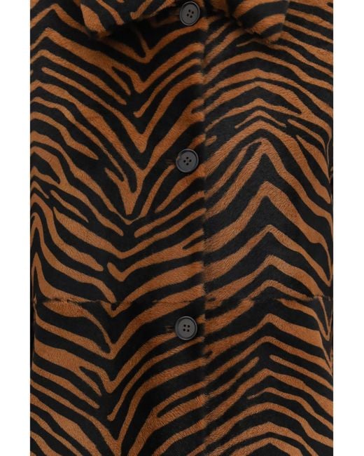 P.A.R.O.S.H. Brown Leopard Print Coat