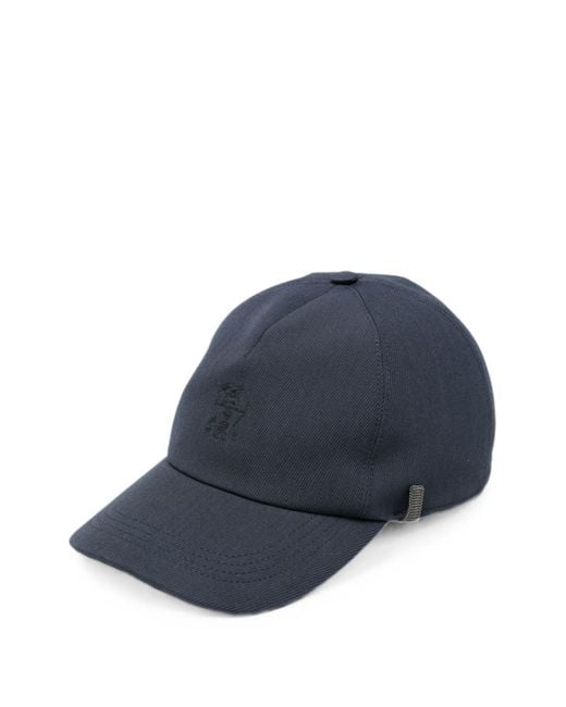 Brunello Cucinelli Blue Baseball Cap