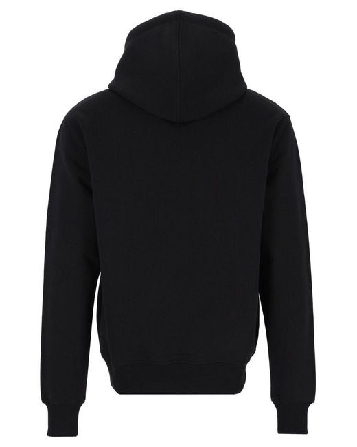 AMI Black Ami Hoodie for men