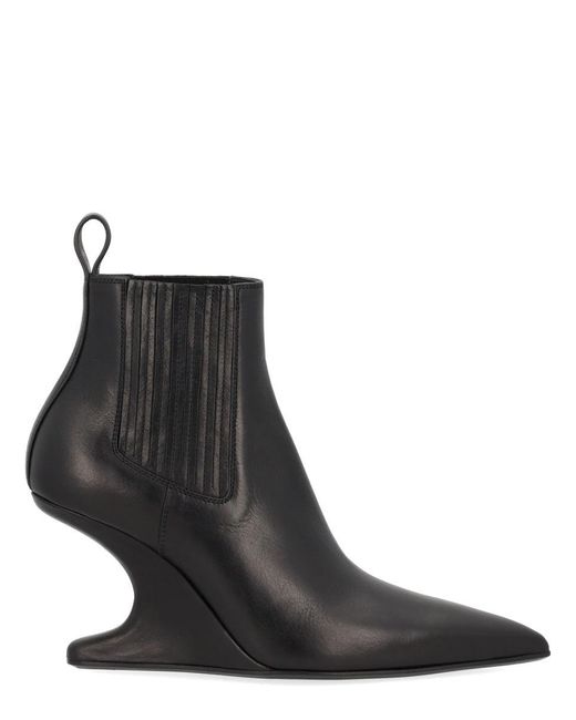 Rick Owens Black Ankle Sharp" Boot