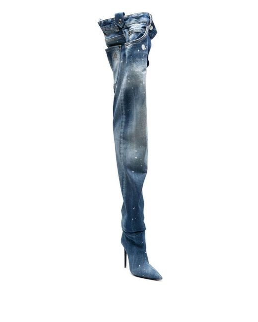 DSquared² Blue Bettter X Capsule Boots