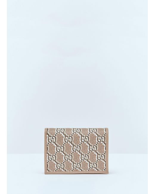 Gucci White Gg Bi-Fold Wallet
