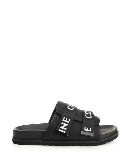Céline Black "Pitea Strap Sandal for men