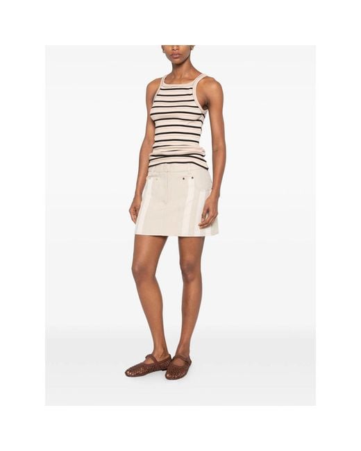 Fendi Natural Neutrals Skirts