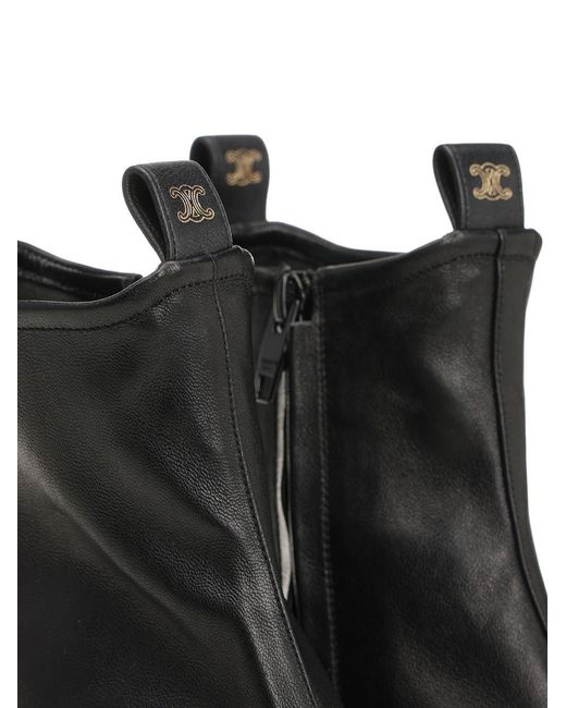 Céline Black Cheri Zip Ankle Boot
