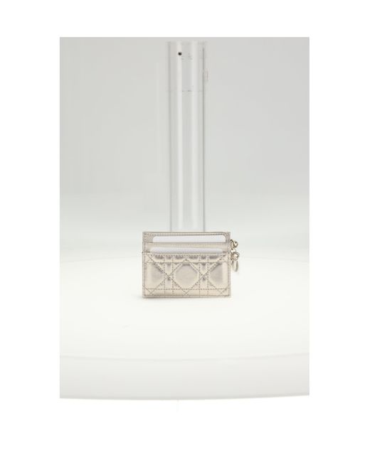 Dior White Dior Card Holder