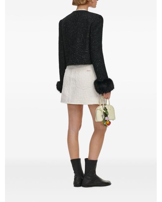 Self-Portrait Black Bouclé Jacket