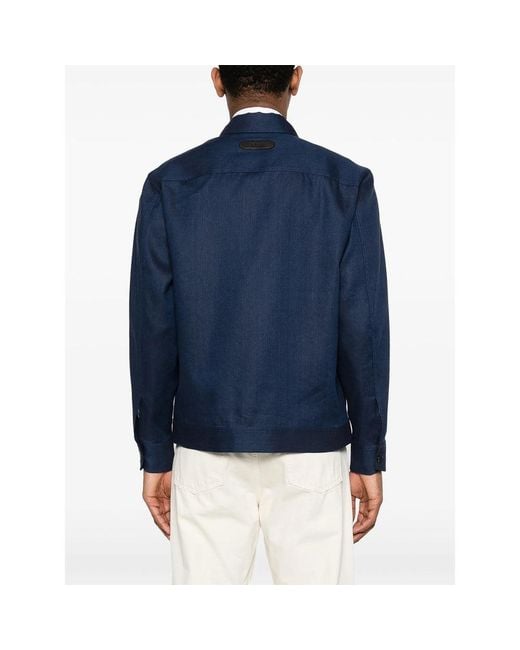 Brioni Blue Jackets for men