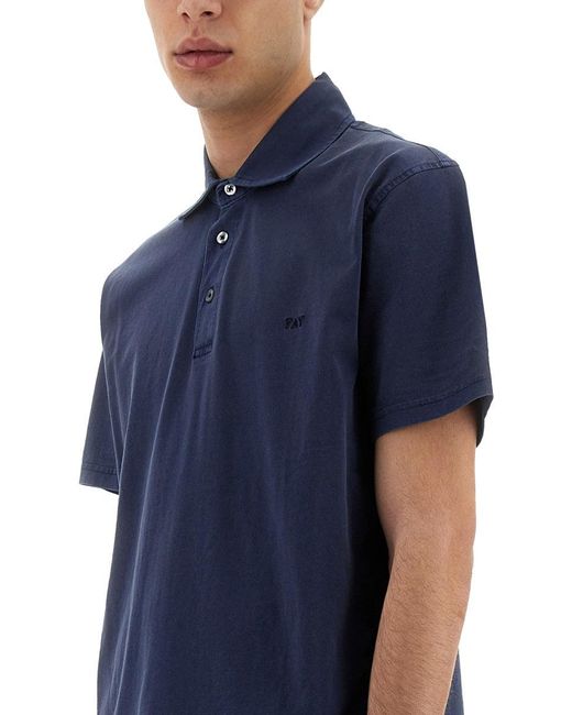 Fay Blue Jersey Polo for men